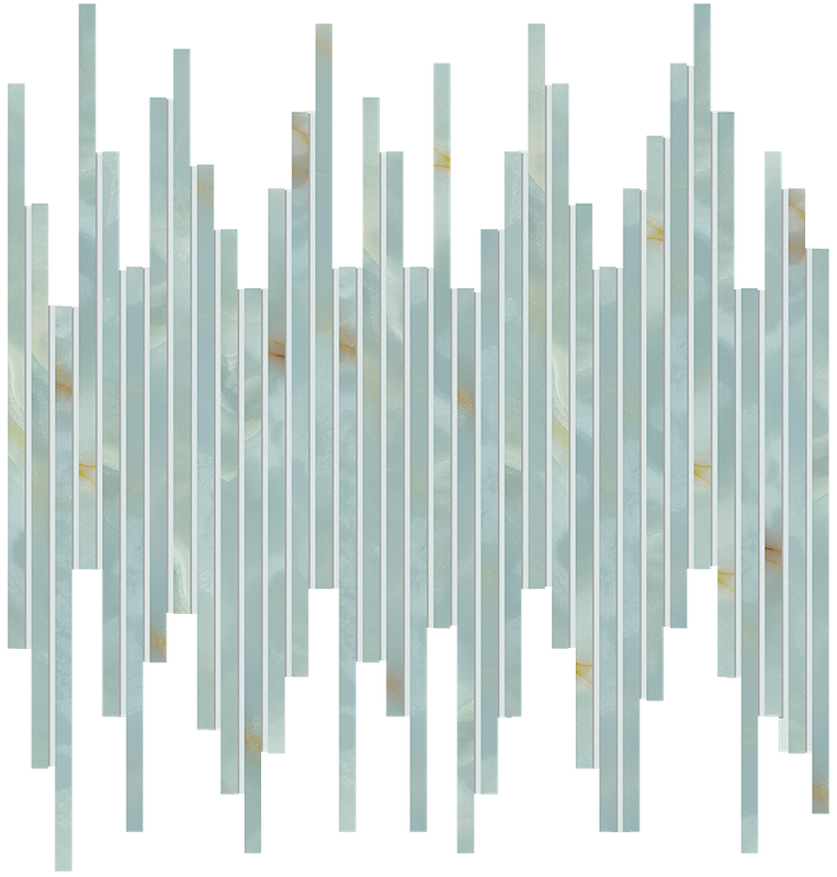 fRZ1 Gemme Cielo Tratti Mosaico Brillante 30x30 FAP Ceramiche