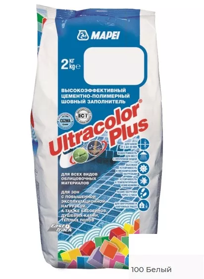 ULTRACOLOR PLUS 100 Белый (2 кг) б/х Mapei