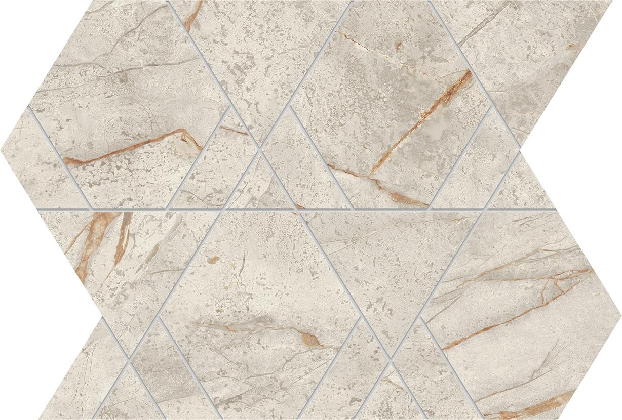 AYLW Marvel Diva White Everest Mosaico Triangle Lapp 28,9х33,4 Atlas Concorde