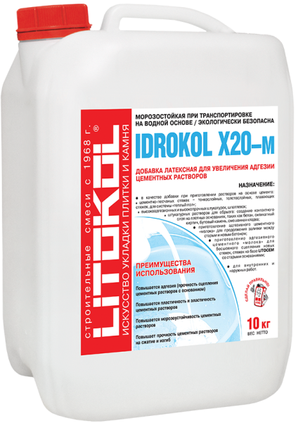 Добавка IDROKOL X20–м 10кг LITOKOL