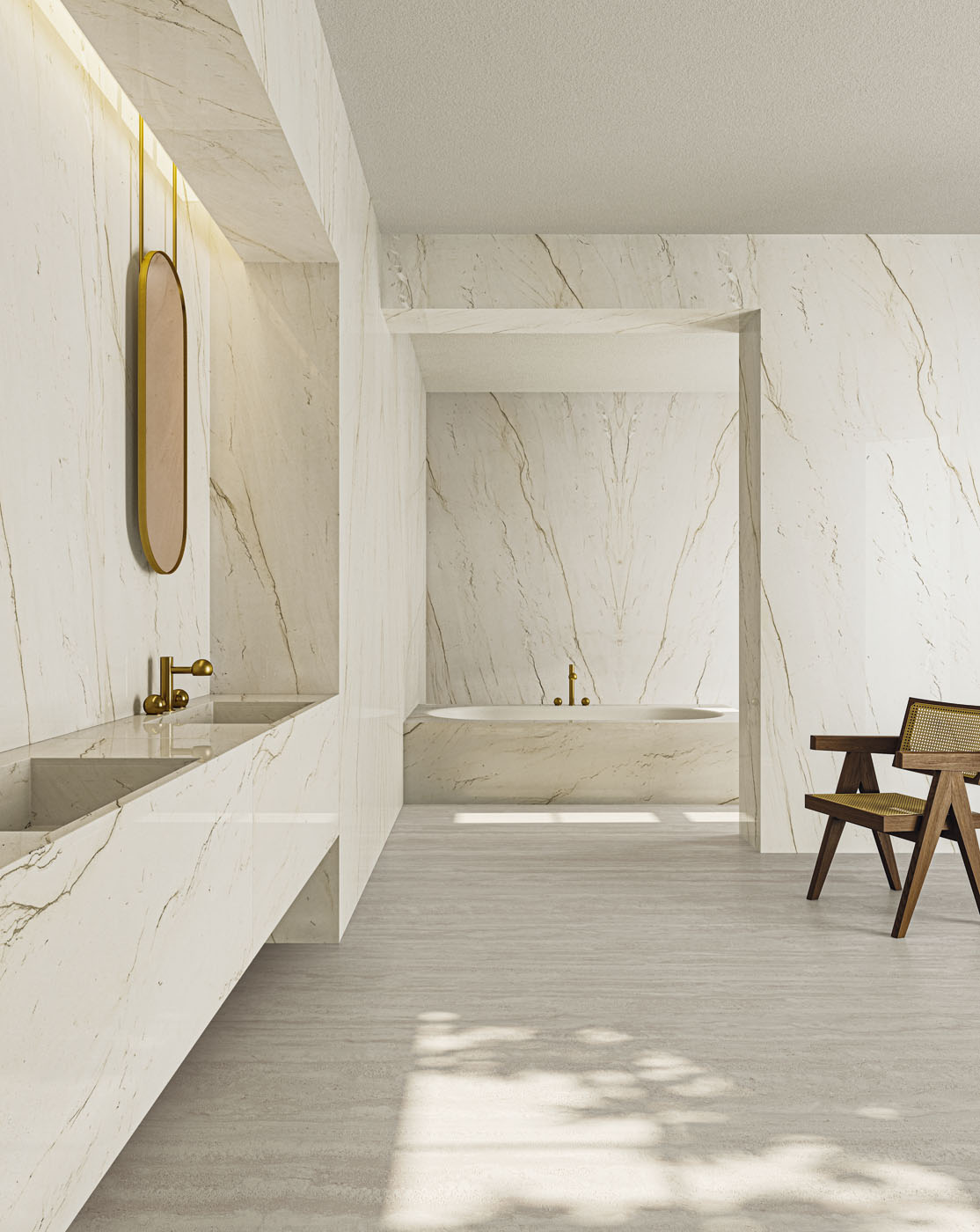 MB06 Calacatta Oro B Satin 12mm 162x324 Infinity