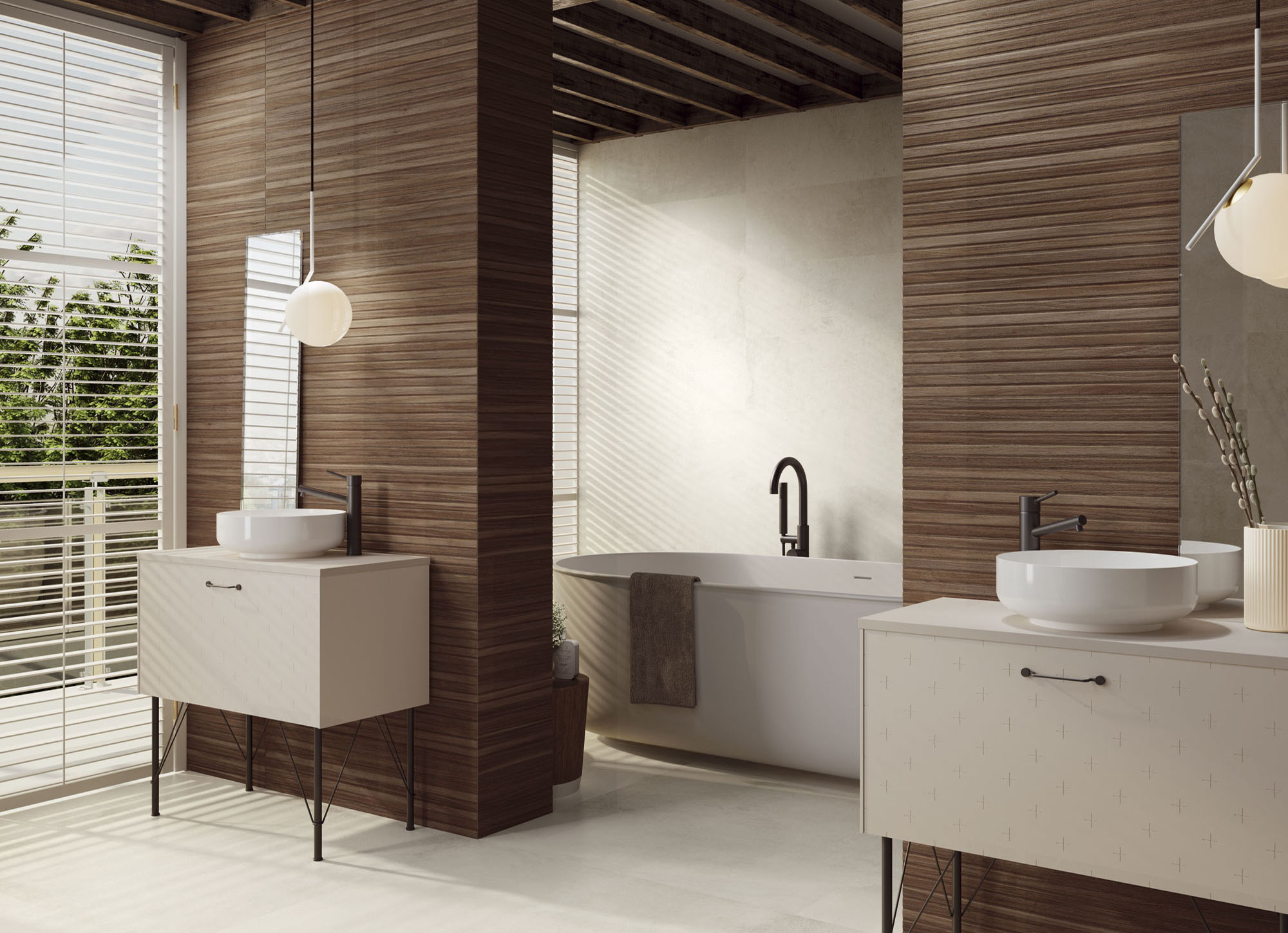 9545 Amazonas Roble Relieve Rect 30х90 Porcelanite Dos
