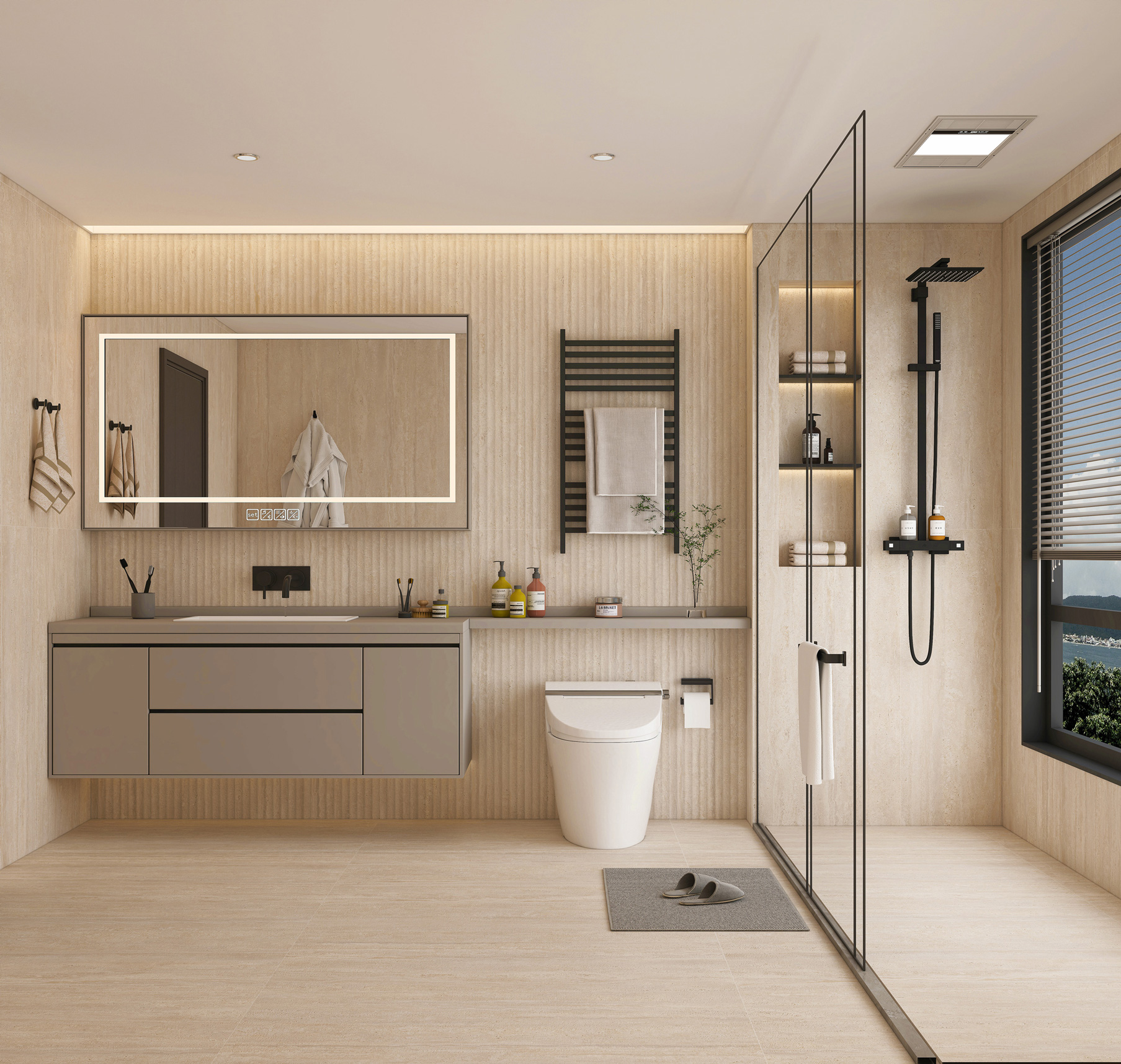 GT1206029992MCR Травертин Романо Бежевый канноли 60x120 Global Tile фото 13