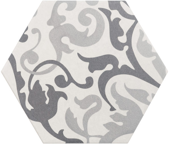 21357 Hexatile Harmony B&W 17,5x20 EQUIPE