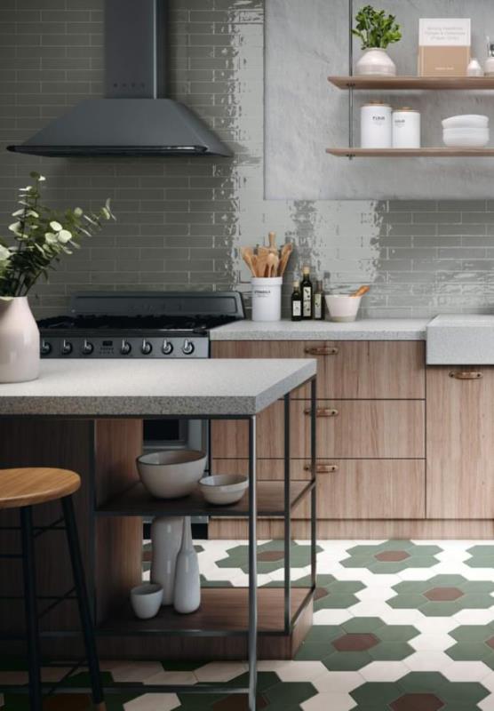 PT03150 Hex Green Matt 15x17,3 Ribesalbes