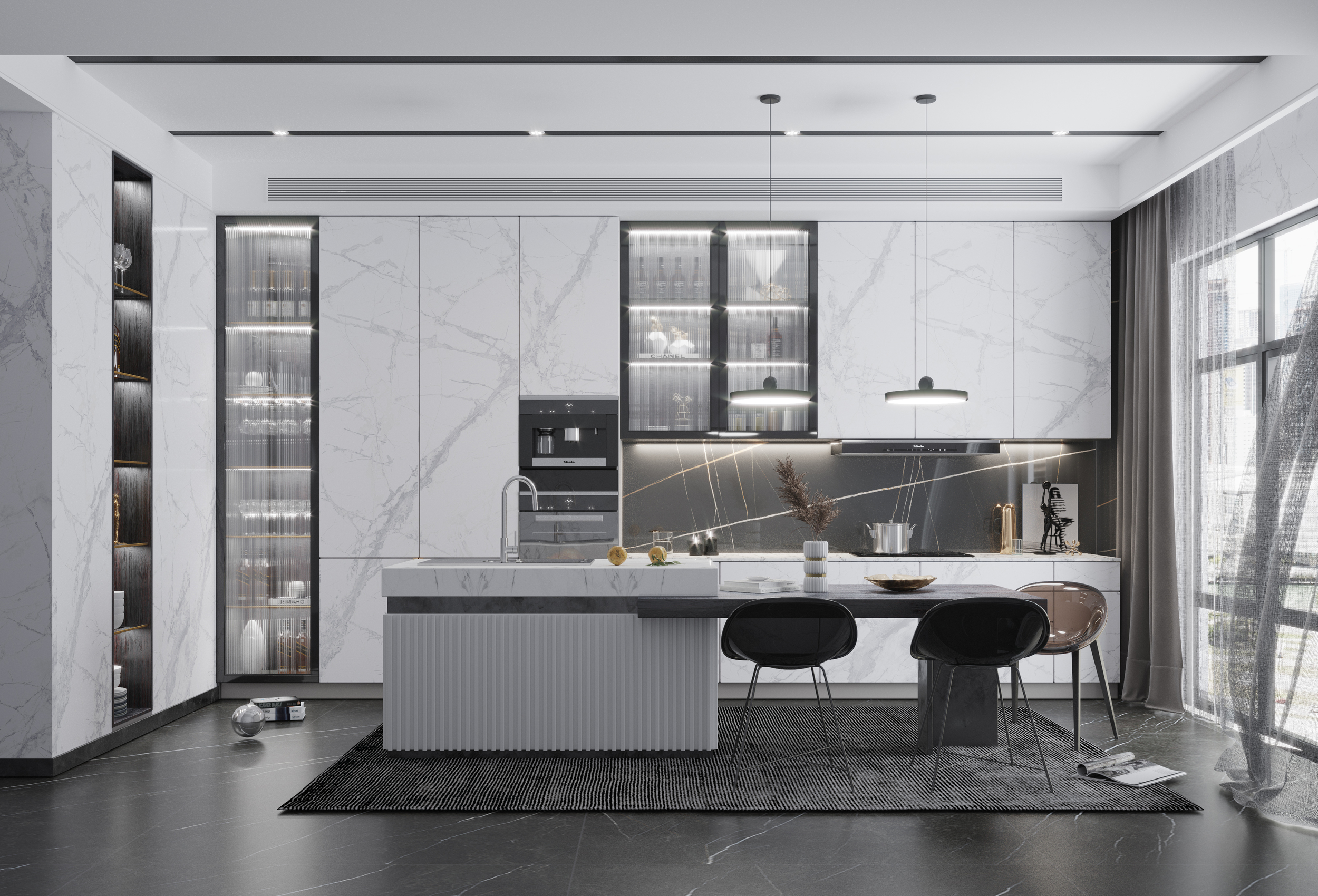 Tuscany Gold Satin Спеченный камень 1600x3200x6 Delfone фото 2