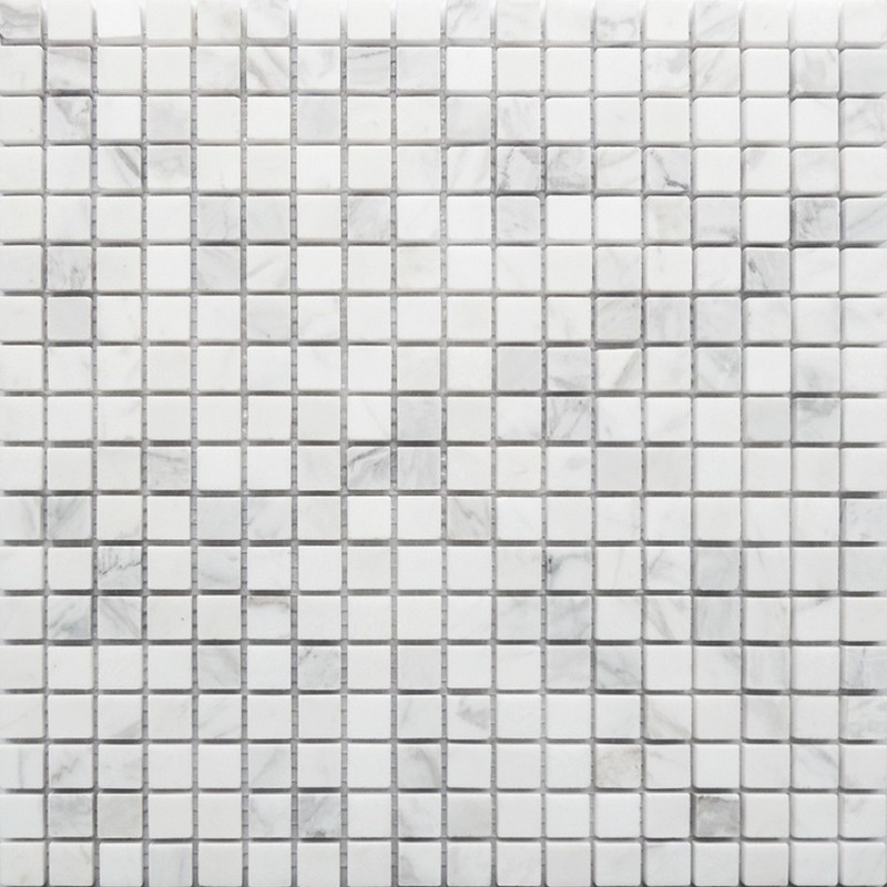 Pietrine Dolomiti bianco MAT 15x15 - толщ. 4 мм 30.5x30.5 Caramelle Mosaic