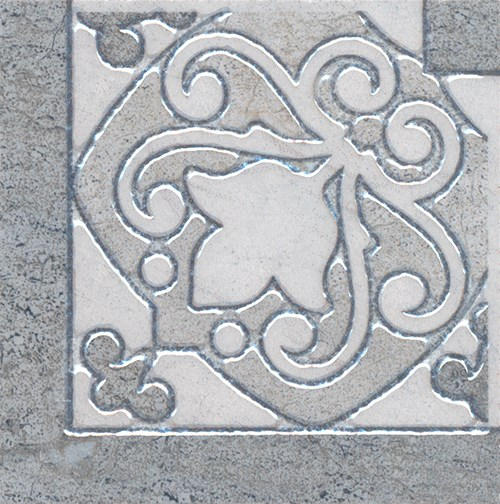 HGD/B39/TU0031L Вставка Монтаньоне серый лаппатированный 9,7х9,7х9 Kerama Marazzi