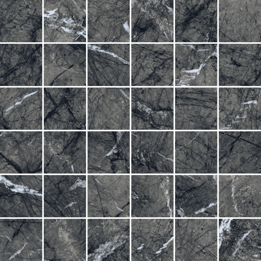 610110000735 Uffizi Black Mosaico 30x30 ColiseumGres
