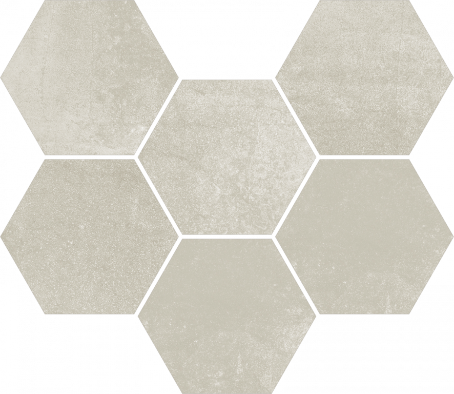 620110000172 Экспо Уайт Мозаика Гексагон 25x29 ColiseumGres