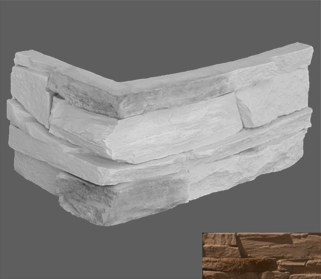 Угловой элемент Корсика 830 20/10x10x3 Leonardo Stone