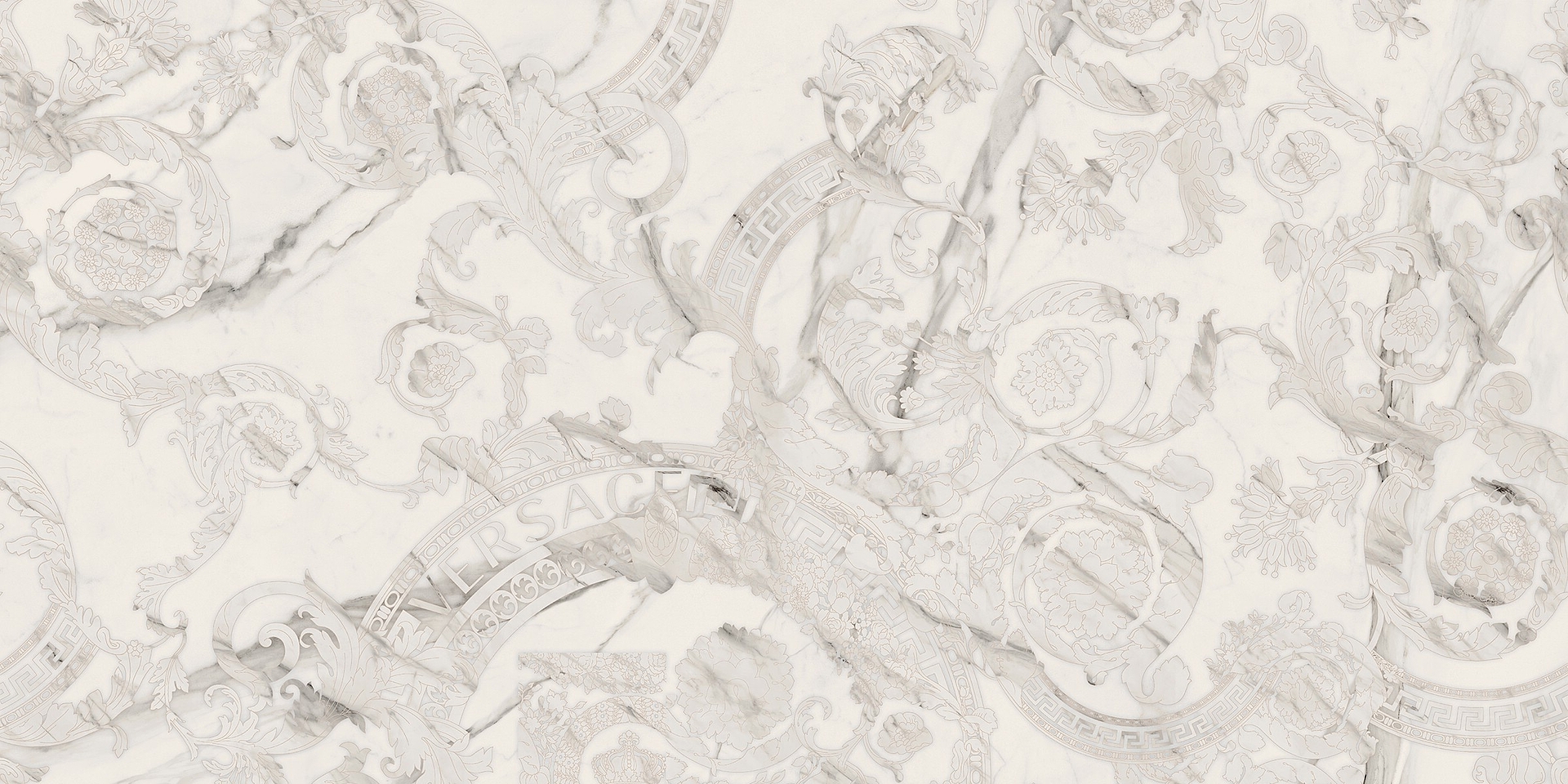 G67590 Statuario White Megabarocco Lux R 60x120 Versace (Gardenia Orchidea) фото 4