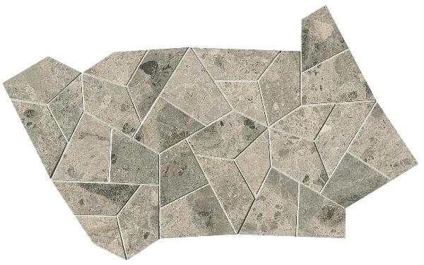fQNM Nativa Grey Fly Mosaico Satin 25x41.5 FAP Ceramiche