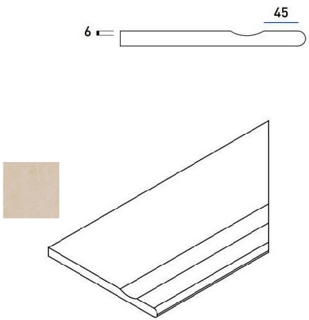620090000397 Magnesio Bordo Svasato Round DX 30x60 Italon