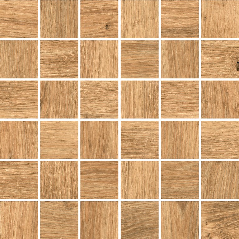 WS6O116 Мозаика Woodhouse коричневый 30x30 Cersanit