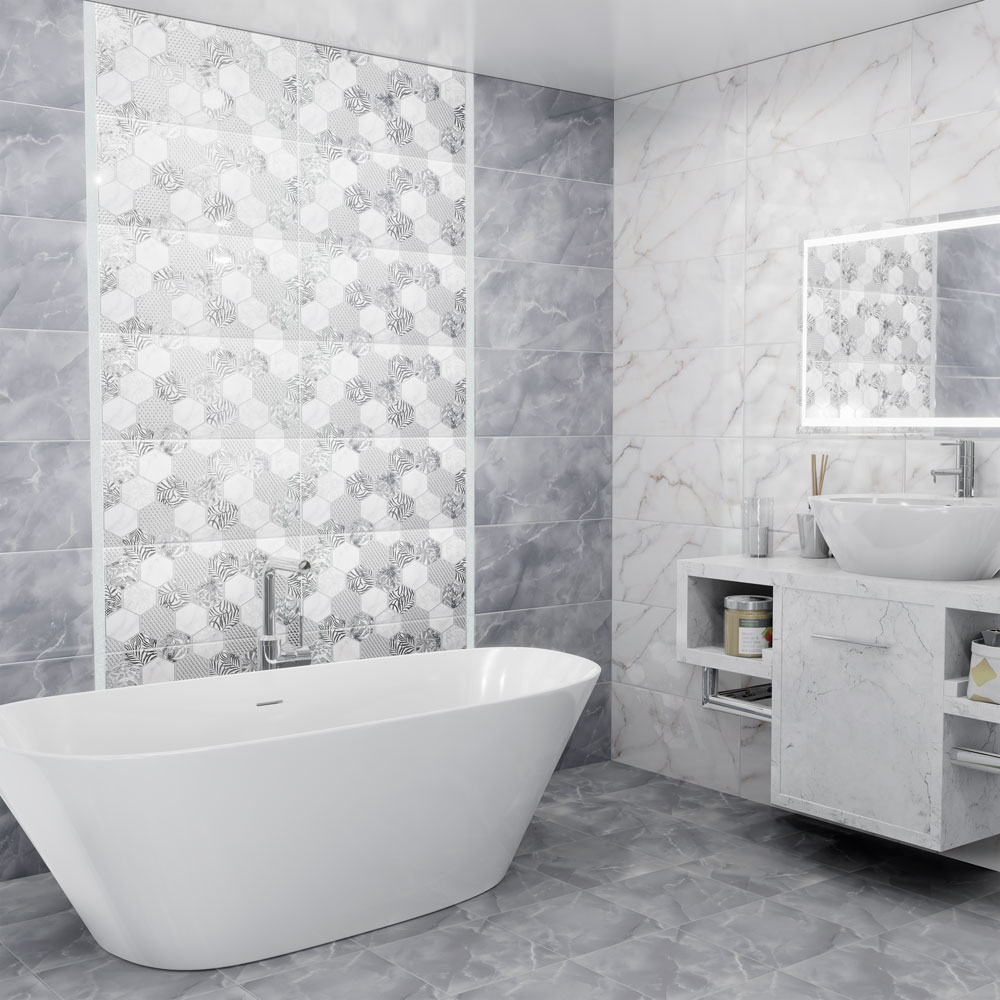 TWU09GRG017 рельефная Grigio 249*500*85 Alma Ceramica (Уралкерамика)