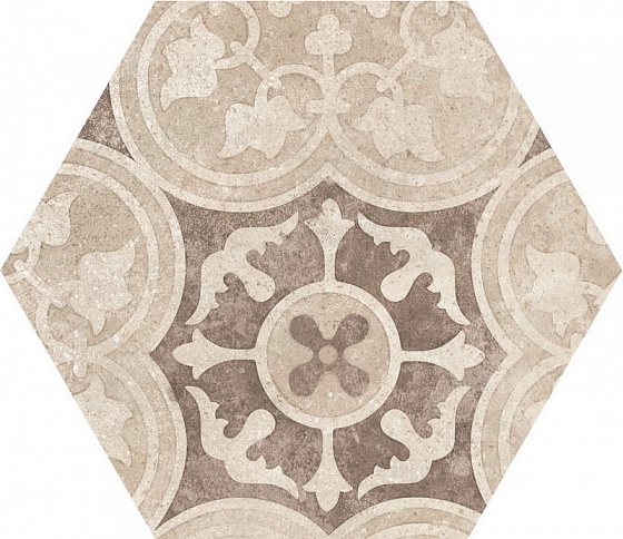 22098 Hexatile Cement Garden Sand 17,5x20 (17 видов паттерна) EQUIPE