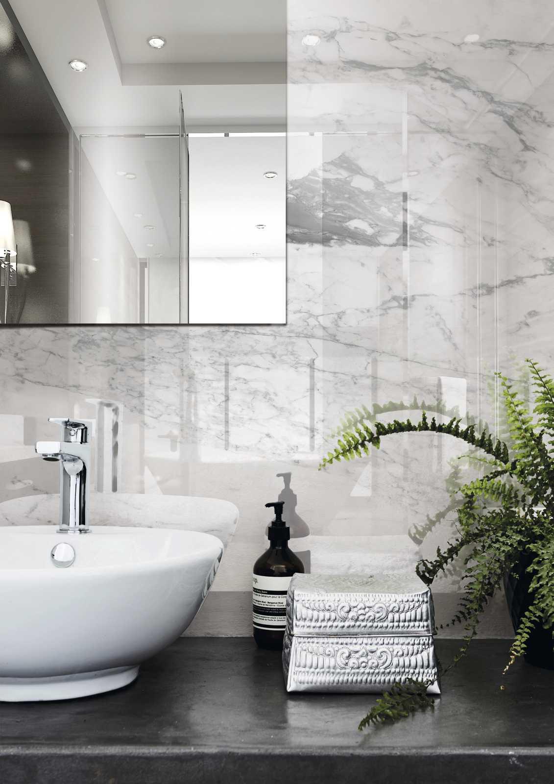R6RL Maiora Marble Effect Calacatta Oro Glossy Rett 120x240 Ragno Marazzi