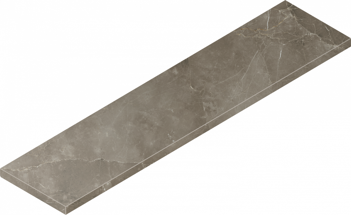 620070002610 Stellaris Tuscania Grey Scalino Angolare Sx 33x120 Italon