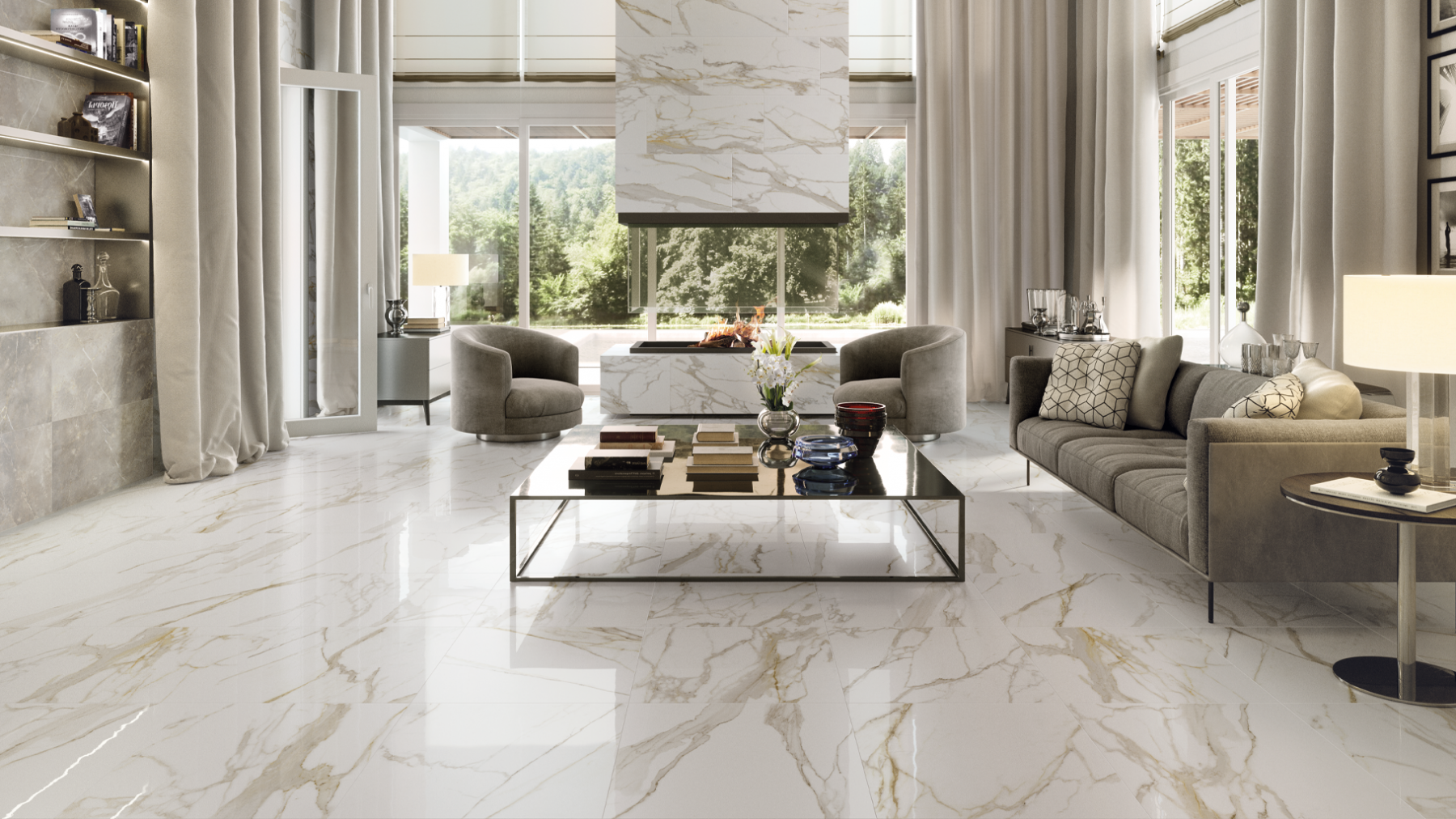 620070000634 Charme Evo Statuario Scalino Angolare Sinistro 33x60 Italon