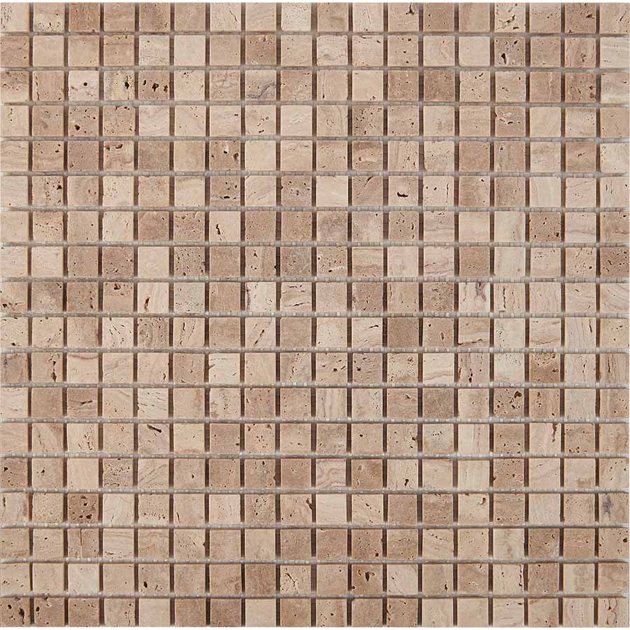 PIX259 Travertine матовая 15х15 305х305х4 Pixmosaic
