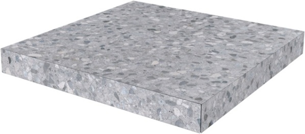 SG632600R/GCA Ступень угловая клееная Терраццо серый 33x33 Kerama Marazzi