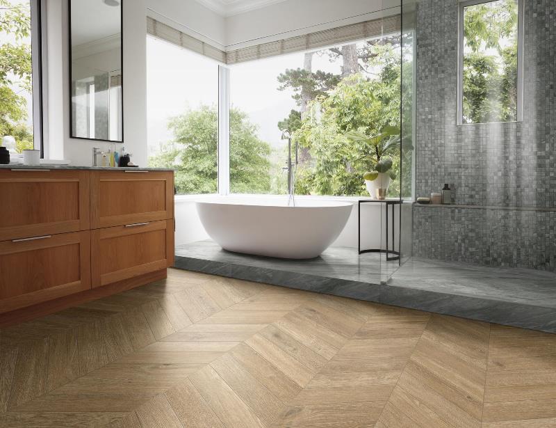 R9SV Ossimori Chevron Avorio Extra Matt 11x54 Ragno Marazzi