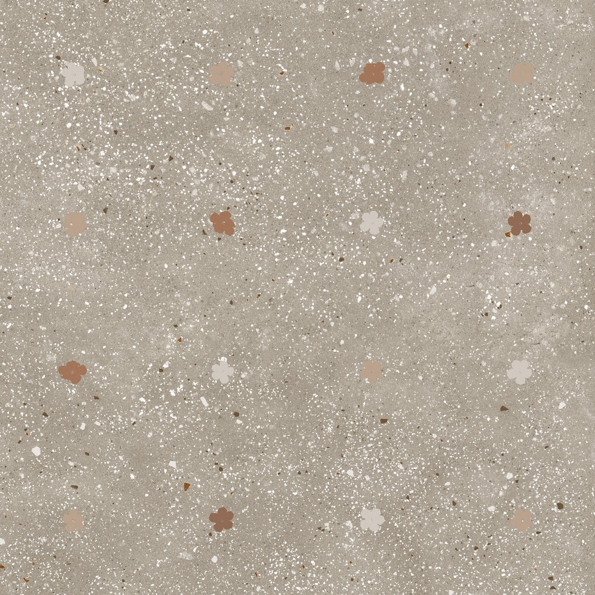 A039161 Ama Fiori Tortora Rect. R10 60x60 Ape Ceramica