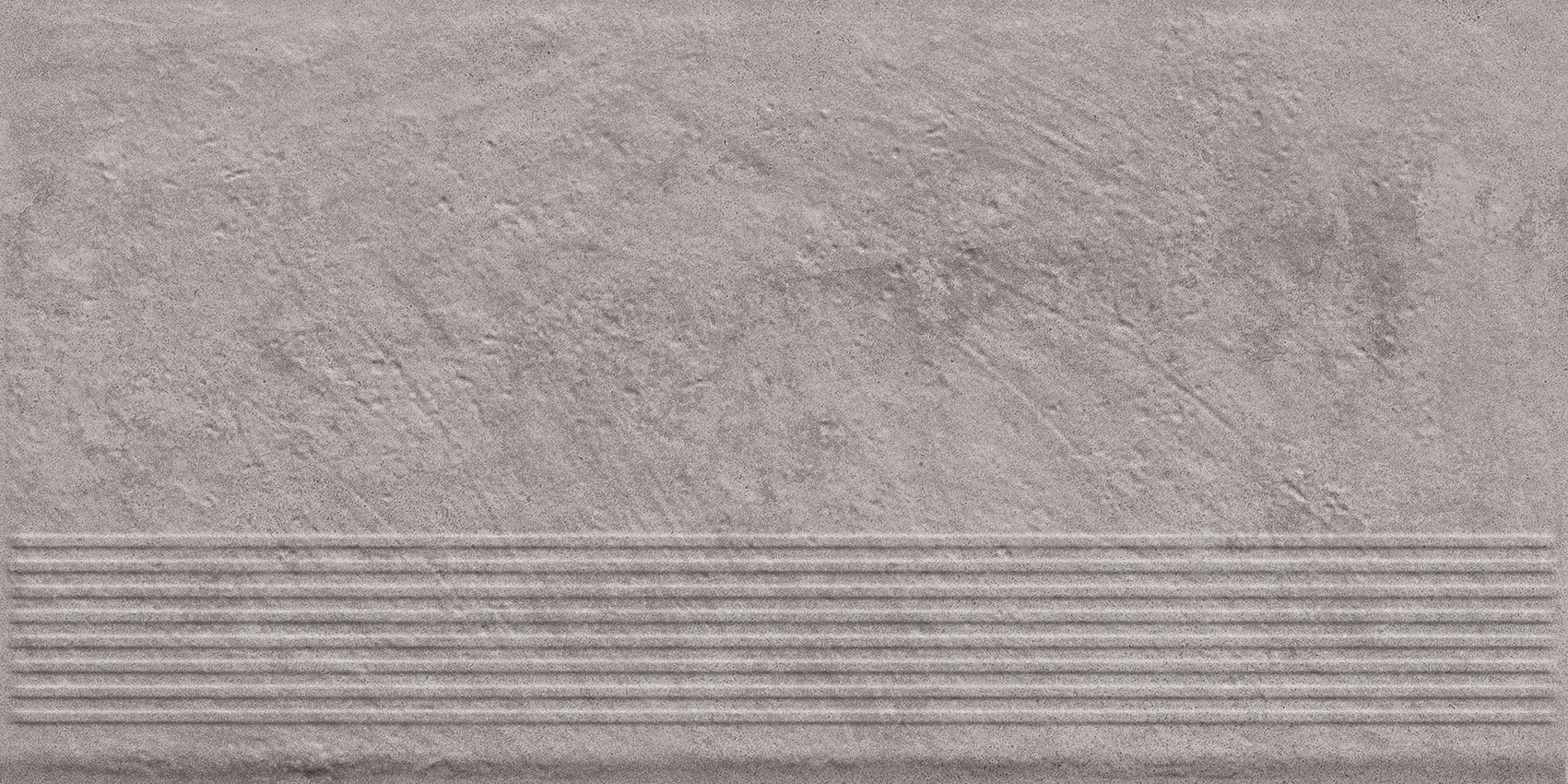 Carrizo Grey Stopnica Prosta Struktura Mat B1a 30x60 Paradyz