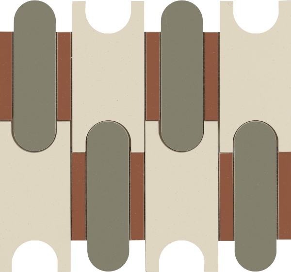 MAL9 Momenti Mosaico Puzzle Avorio 30,6х32,8 MARAZZI Italy