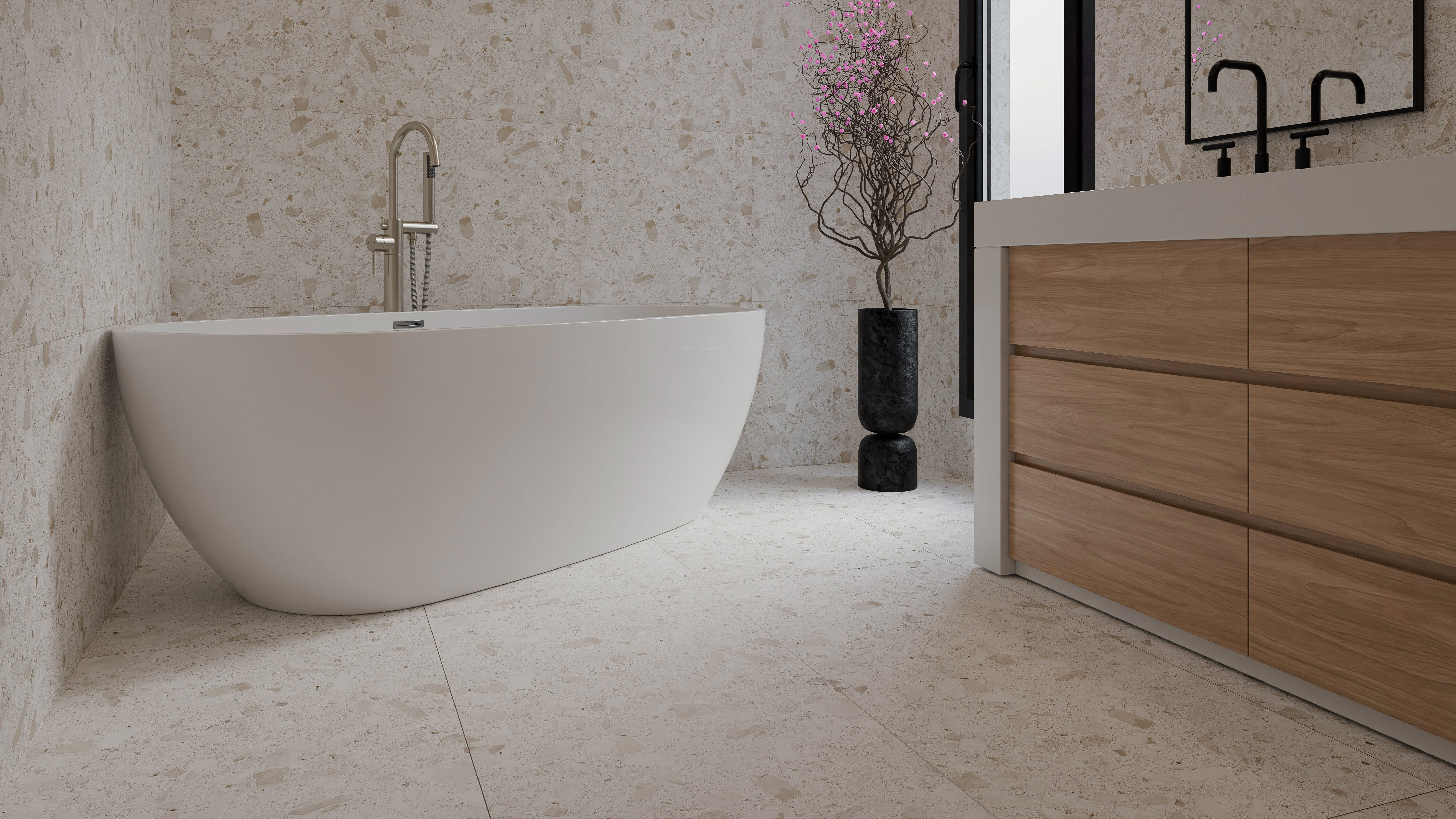 PT60J7052 Terrazzo Beige Carving 600х600х9 Protiles