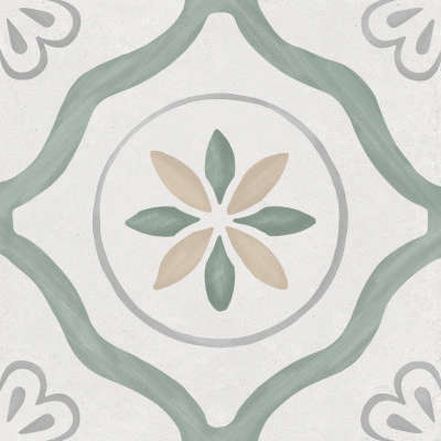 3386036157 Sirocco Green Petals 9mm R10 22.3x22.3 Harmony