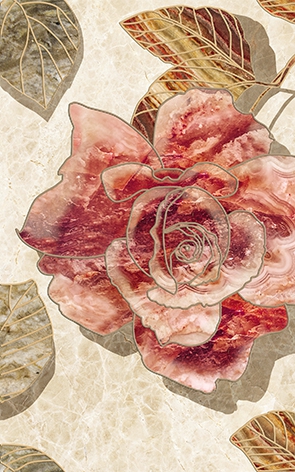Декор Illyria flowers-1 25x40 Laparet