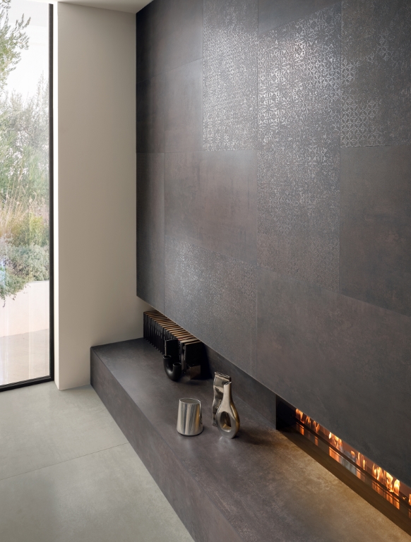 143043 Steel Argento Sat/Ret 8mm 60x120 Tagina Ceramiche