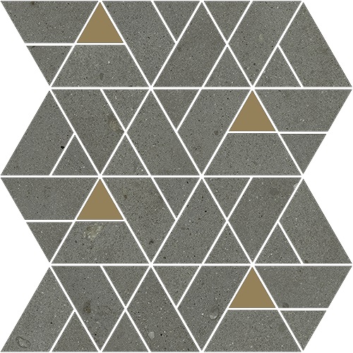 620110000242 Avantgarde Black Mosaico Luxor 30.7x30.9 Italon