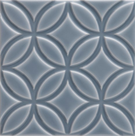 ADNE4143 Liso Botanical Storm Blue 15x15 Adex