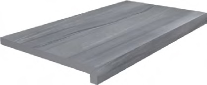 DL600400R20/GLF Ступень клеёная тип L Роверелла серый 34х60 Kerama Marazzi