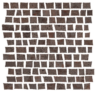 1062377 Mosaico Costruire Random Metallo Ruggine 30х30 Serenissima Cir