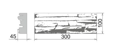 Диксон 051 Плоскость 300х100х45 Камелот