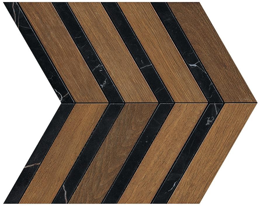 AO3L Heartwood Brandy Marble Chevron 29,4x28,7 Atlas Concorde