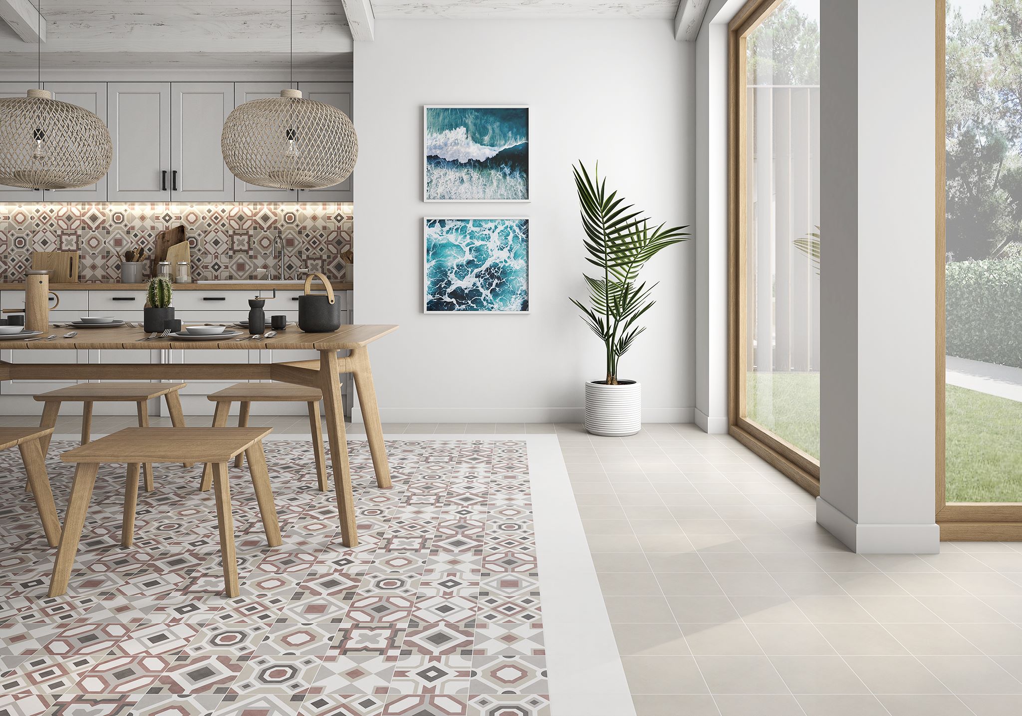 HJA990 City Land Iris 18.5х18.5 Saloni