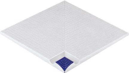 104-2007 IK Регулируемый внутренний угол с сетчатой поверхностью Cobalt 29,5x29,5 Serapool