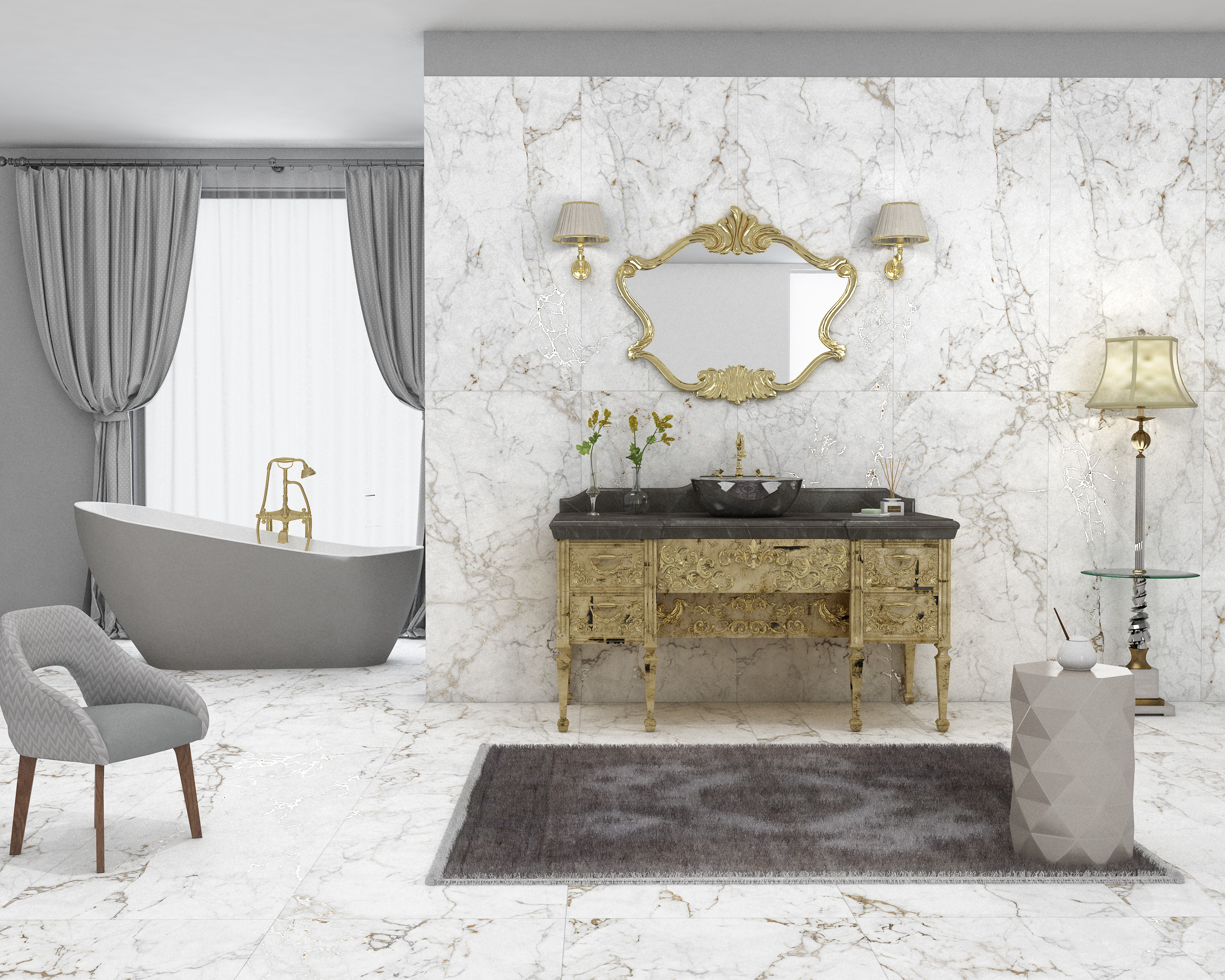 Crown Carving 60x120 Eurotile Ceramica