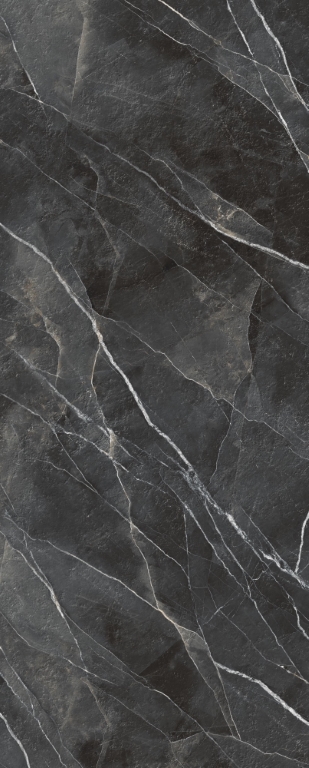 LAMF012813 Diamond Calacatta Black Bocciardato 5.6mm 1200x3000 Laminam Russia