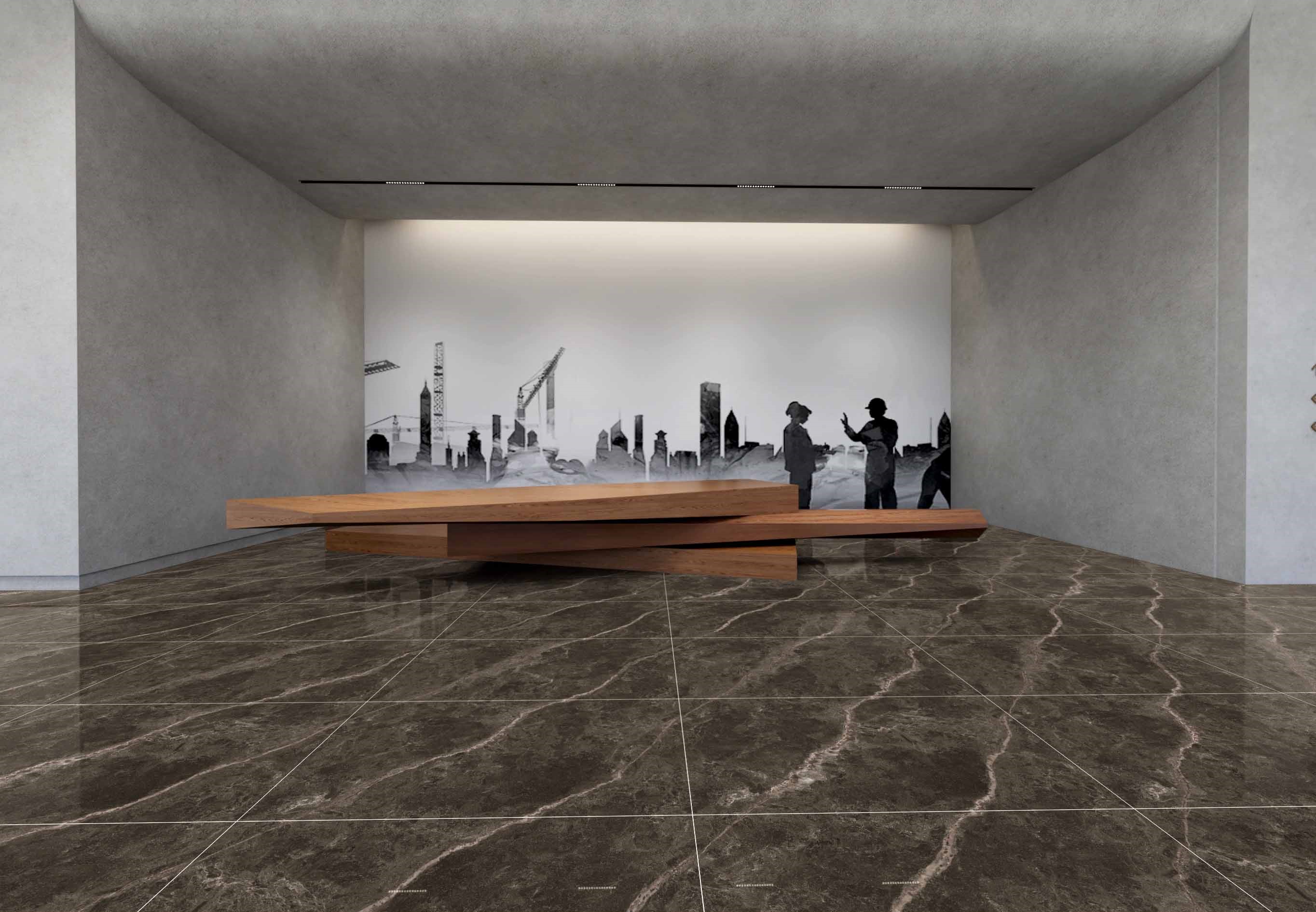 Hanoi Polished Golden Carving 60x120 Realistik фото 7