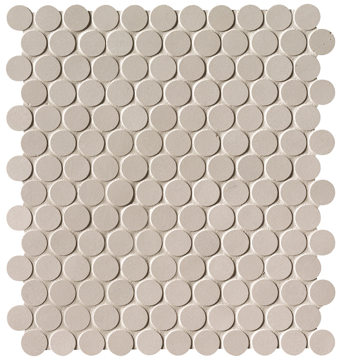 fNSU Milano&Floor Beige Round Mosaico Matt 29.5x32.5 FAP Ceramiche