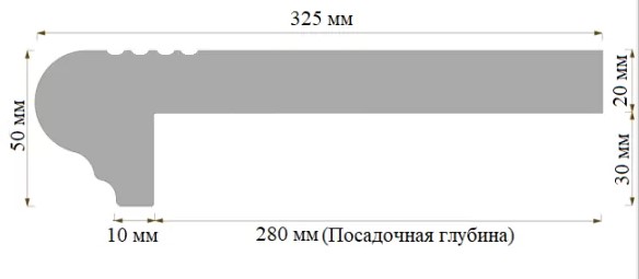 Фронтальная ступень 418 Коричневый 30x32.5 Steady Step