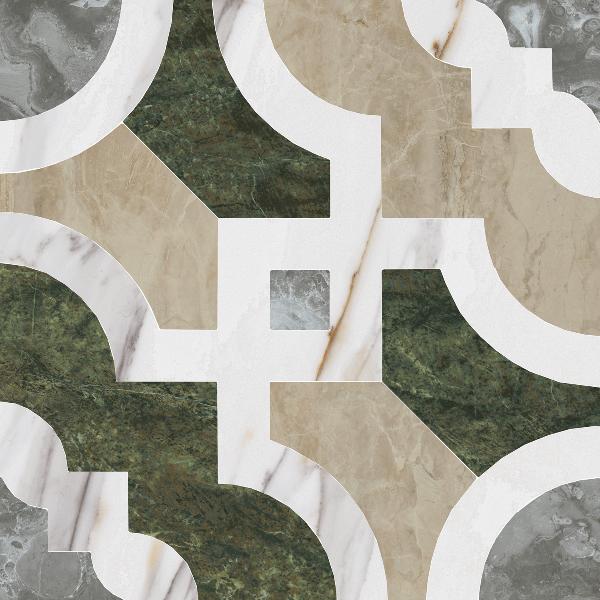 ID136 Риальто Нобиле 1 наборный лаппатированный 30x30 Kerama Marazzi