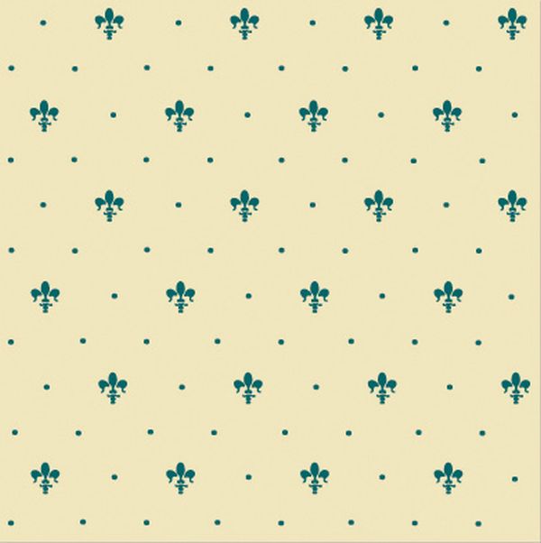 GL09-02 Giglio Verde Su Crema 20x20 Petracers