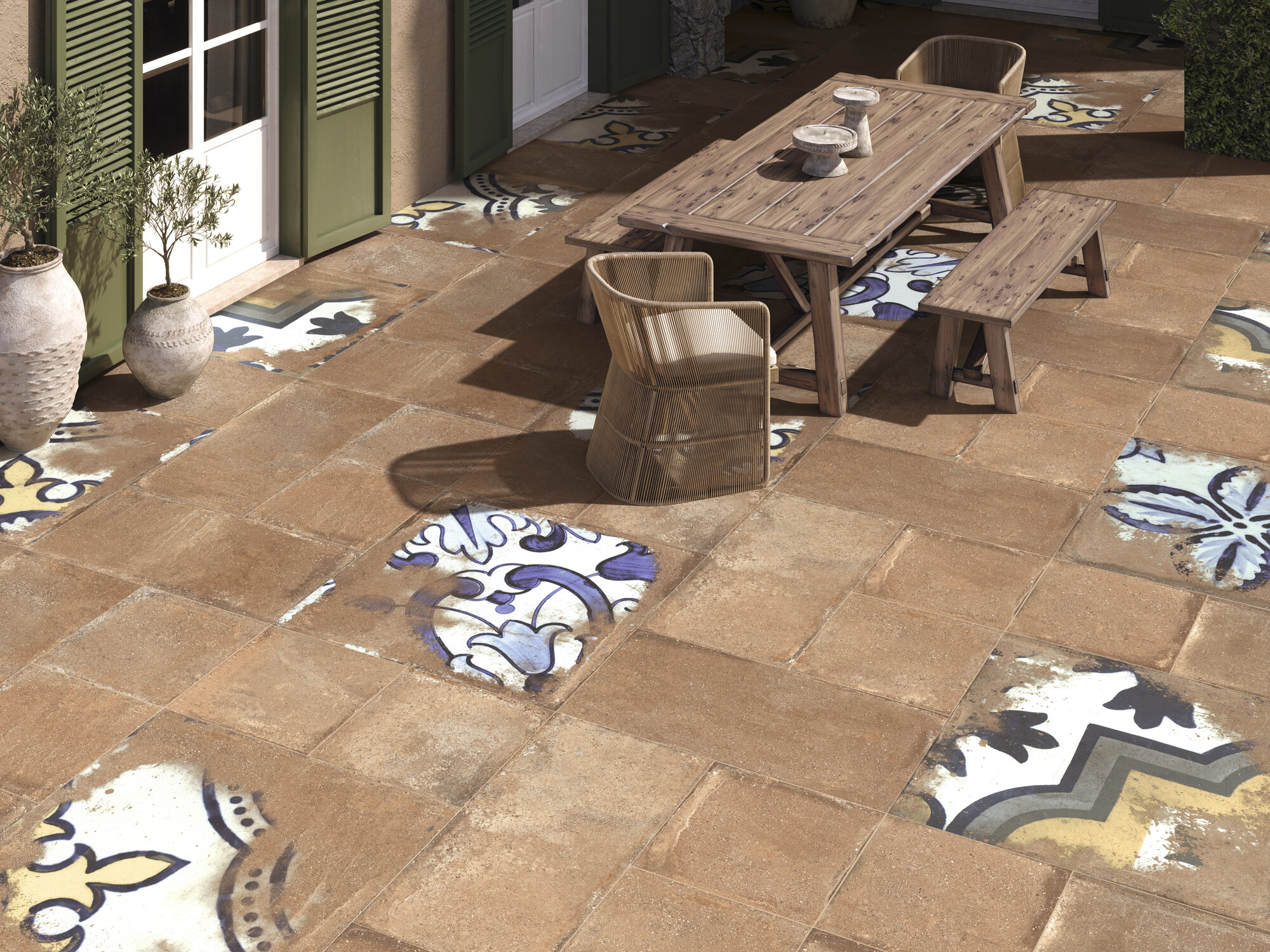 A042409 Palanzo Ecru Rect. 60x60 Ape Ceramica